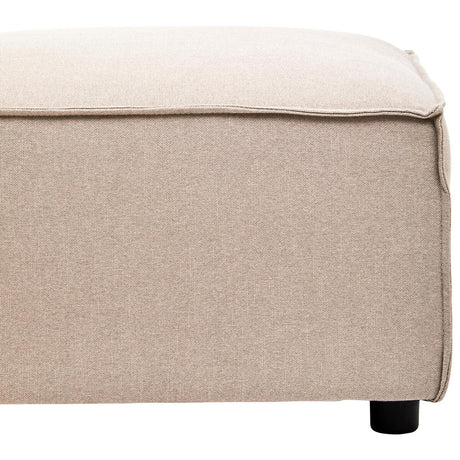Toulouse Natural Fabric Sofa Ottoman