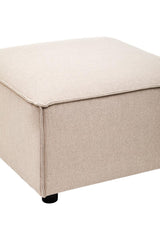 Toulouse Natural Fabric Sofa Ottoman