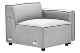 Toulouse Grey Fabric Left Arm Sofa