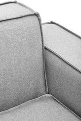 Toulouse Grey Fabric Left Arm Sofa