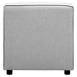 Toulouse Grey Fabric Armless Sofa
