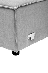 Toulouse Grey Fabric Right Arm Sofa