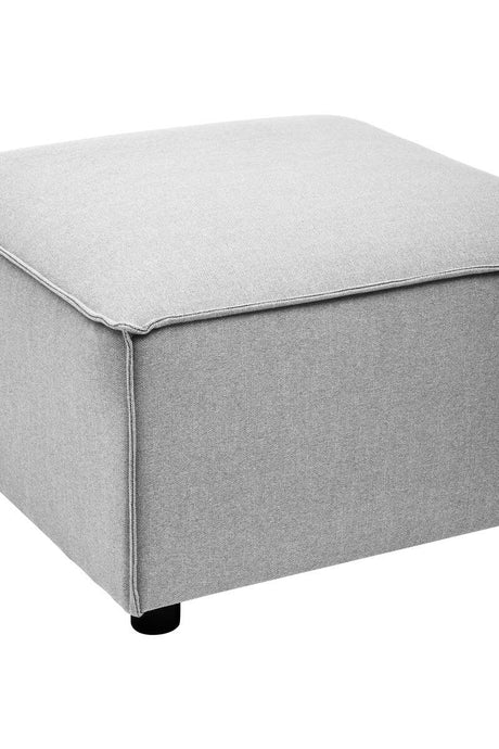 Toulouse Grey Fabric Sofa Ottoman
