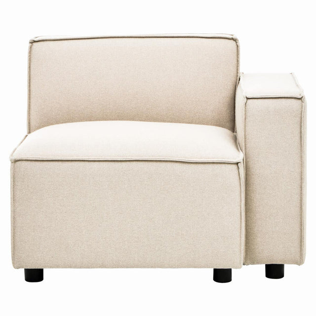 Toulouse Cream Fabric Left Arm Sofa