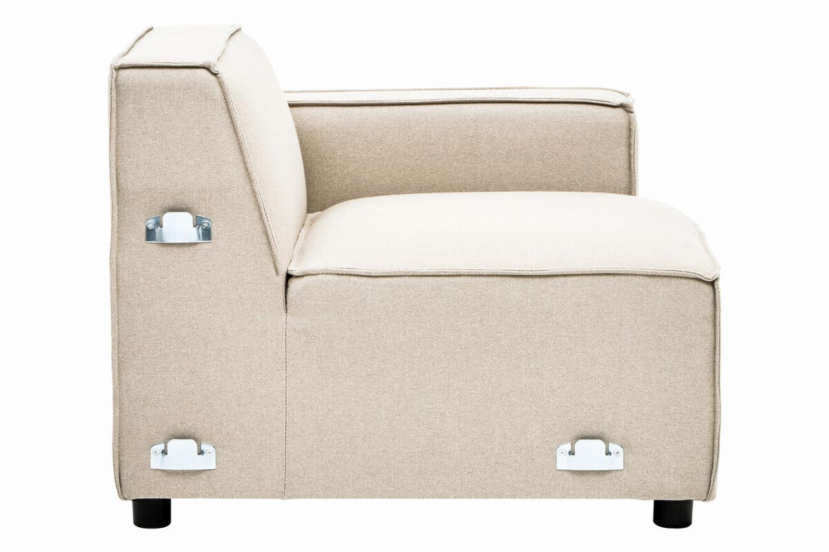Toulouse Cream Fabric Left Arm Sofa