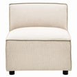 Toulouse Cream Fabric Armless Sofa