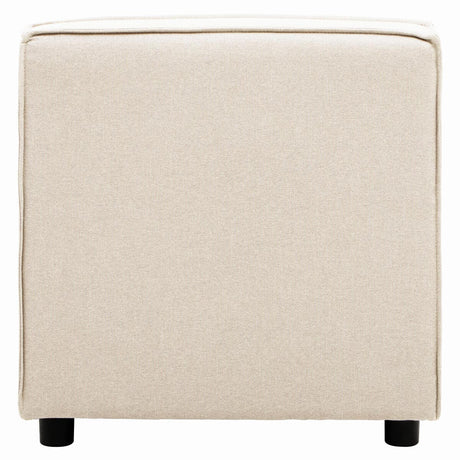 Toulouse Cream Fabric Armless Sofa