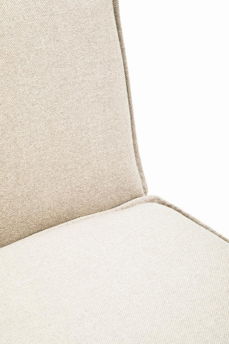Toulouse Cream Fabric Armless Sofa