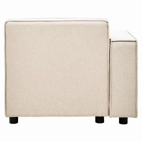 Toulouse Cream Fabric Right Arm Sofa