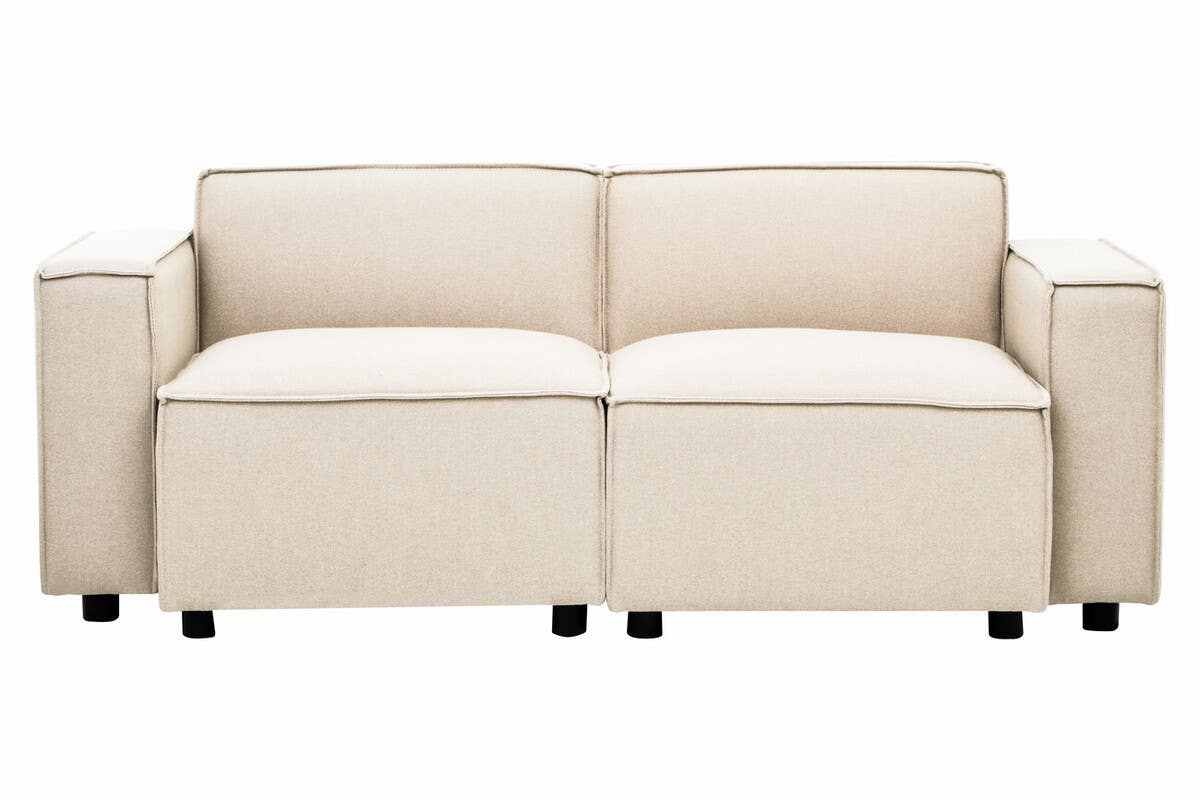 Toulouse Cream Fabric Right Arm Sofa