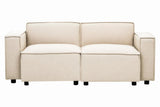 Toulouse Cream Fabric Right Arm Sofa