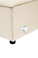 Toulouse Cream Fabric Right Arm Sofa