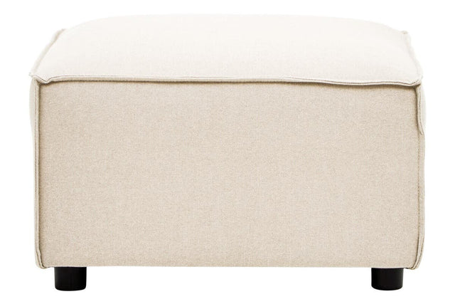 Toulouse Cream Fabric Sofa Ottoman