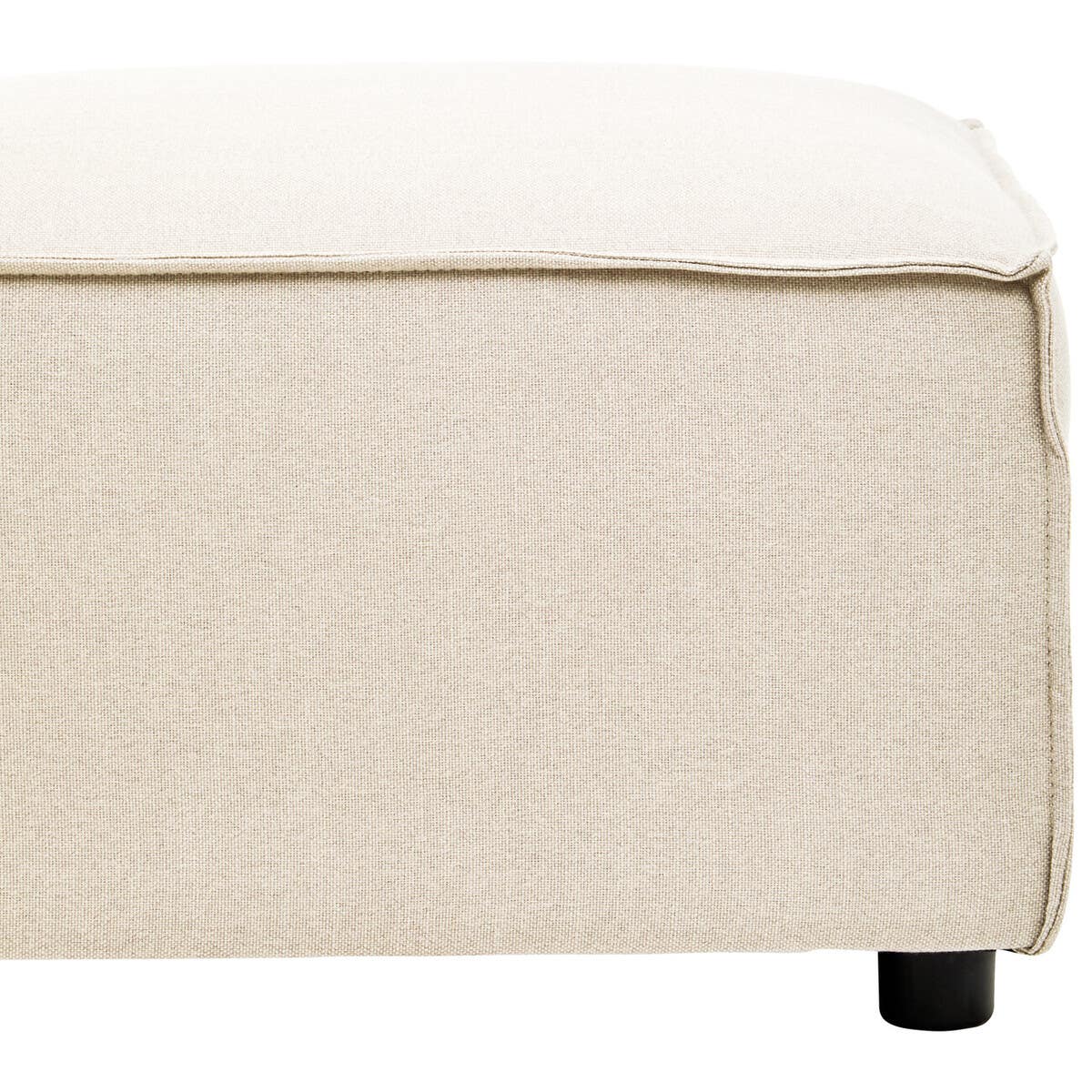 Toulouse Cream Fabric Sofa Ottoman