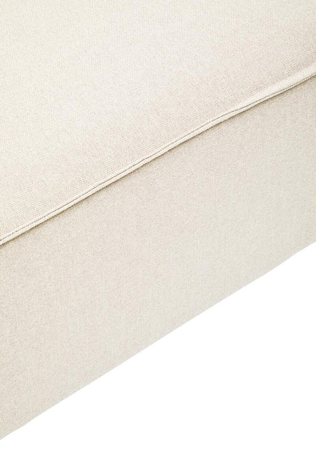 Toulouse Cream Fabric Sofa Ottoman