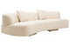 Ozzano Cream Linen 3 Seater Sofa