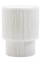 Walsa Whitewash Mango Wood Ridge Detail Side Table