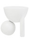Walsa Whitewash Mango Wood Ball Detail Side Table