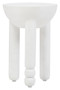 Walsa Whitewash Mango Wood Column Detail Round Side Table