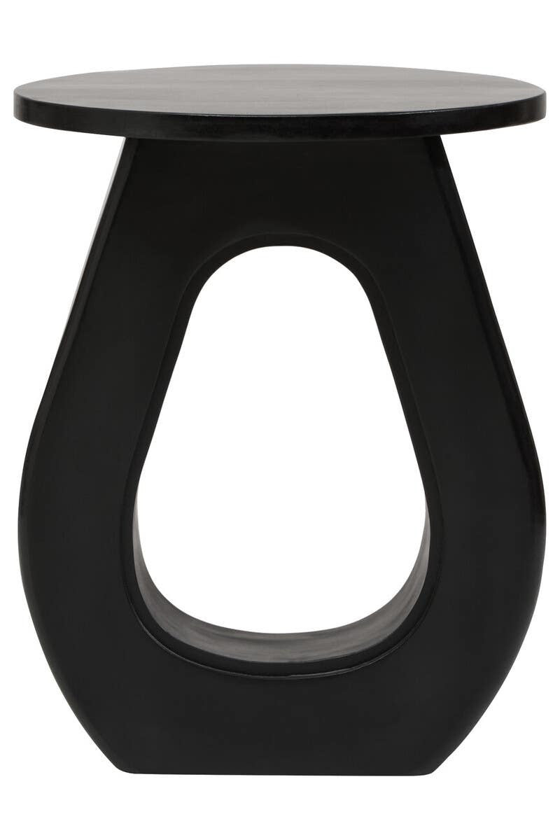 Walsa Black Finish Mango Wood Accent Table