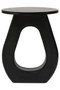 Walsa Black Finish Mango Wood Accent Table