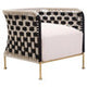 Satna Black And White Jute Chair