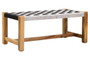 Satna Black And White Jute Bench