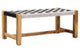 Satna Black And White Jute Bench