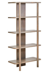 Torello Five Tier Grey Mango Wood Shelf Unit