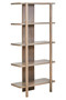 Torello Five Tier Grey Mango Wood Shelf Unit