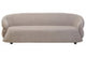 Daphne Taupe Chenille Three Seater Sofa