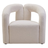 Davina Ivory Boucle Effect Statement Chair