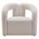Davina Ivory Boucle Effect Statement Chair