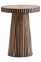 Bambusa Bamboo Inlay Round Side Table