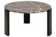 Palermo Round Black and Gold Marble Top Large Coffee Table