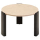 Palermo Round Cream Marble Top Small Coffee Table