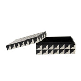 Davino Black and White Small Trinket Box
