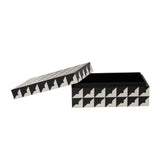 Davino Black and White Small Trinket Box