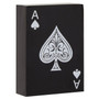 Churchill Games Black and White Card Box with Playing Cards