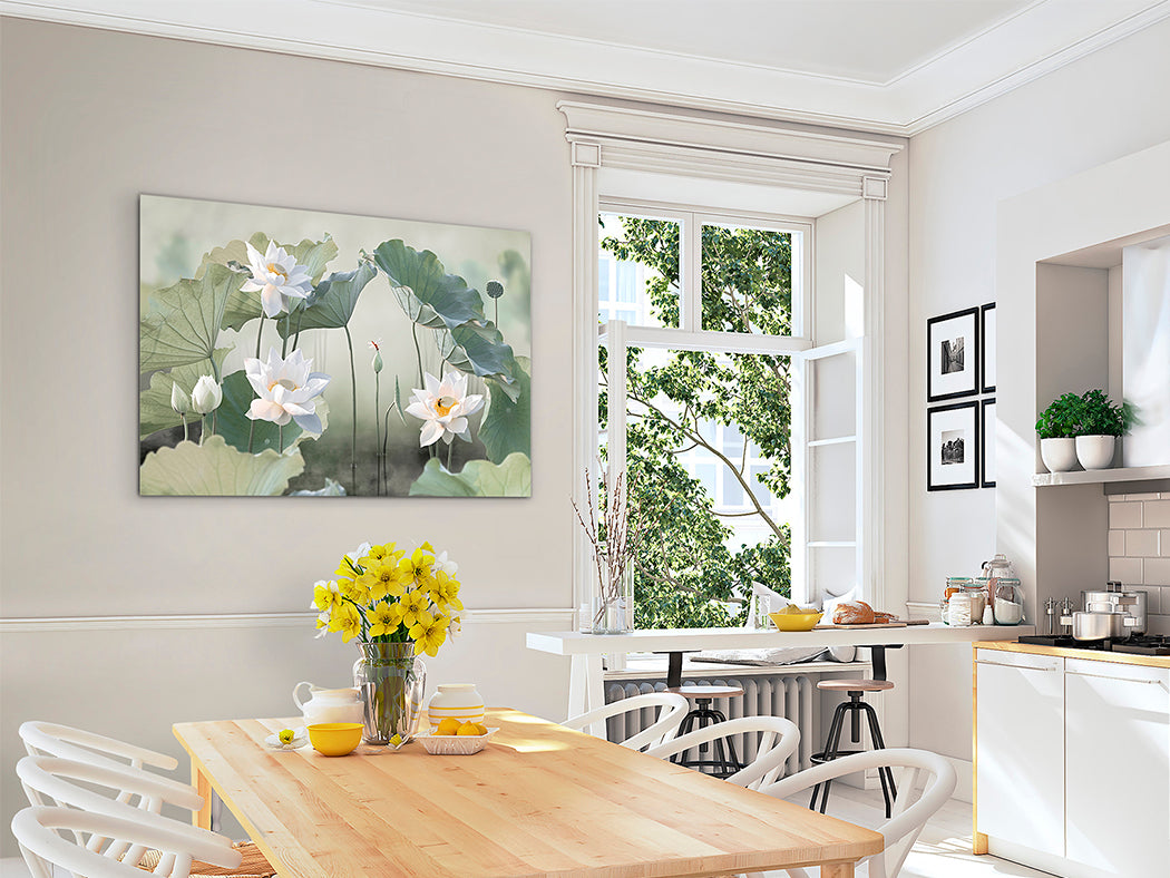 Water Lilies Serenity: A Tranquil Vision 80x120