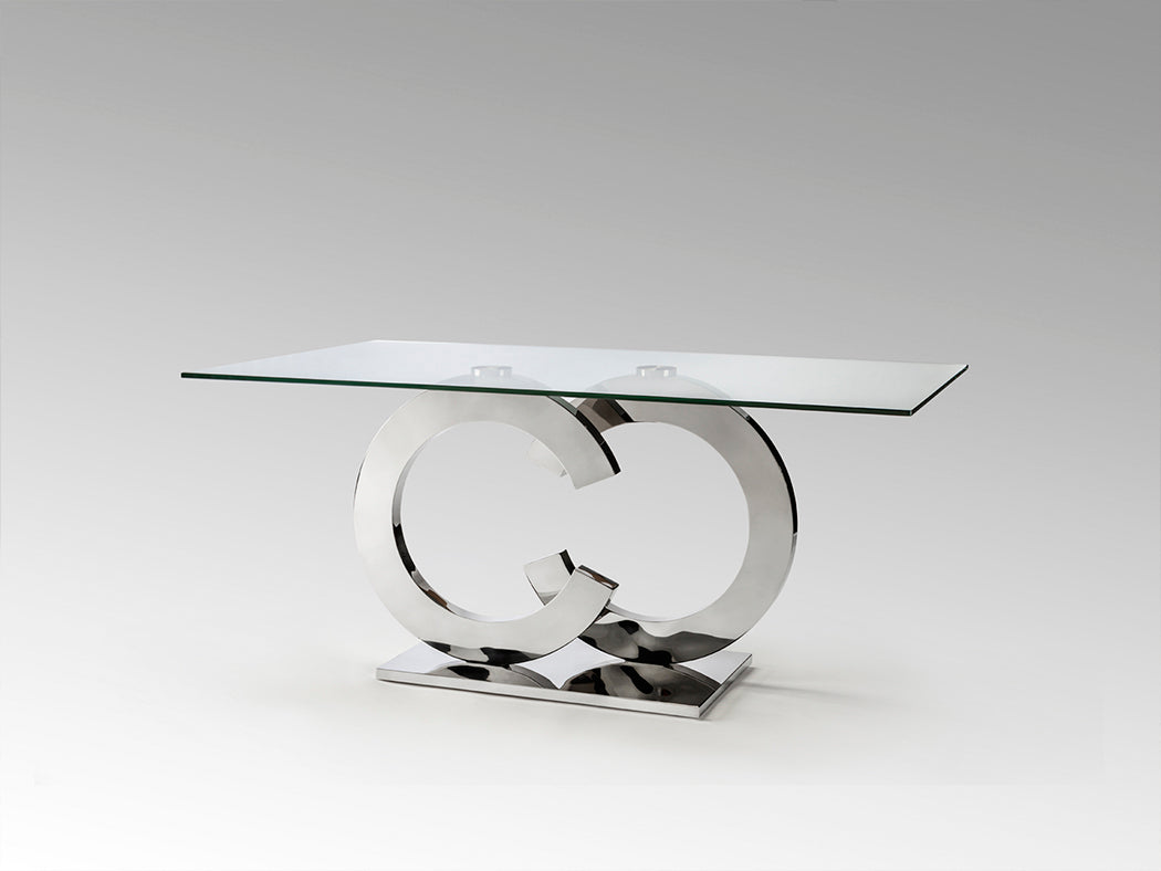 Casandra Modern Steel Dining Table 160