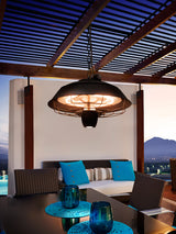 Retro Black Pendant Heater Lamp 1500W