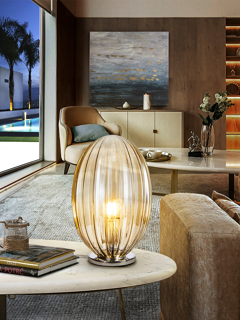 Cognac Glow Ovila Table Lamp Ø20