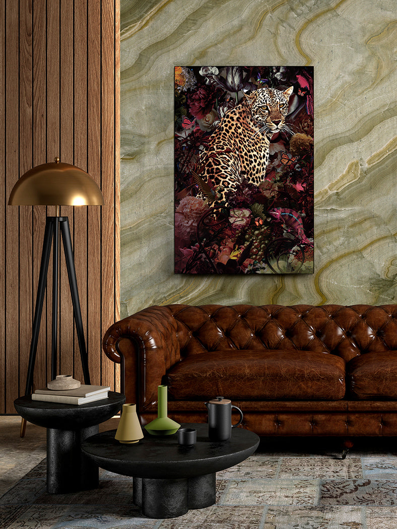 Majestic Leopard Portrait 80x120