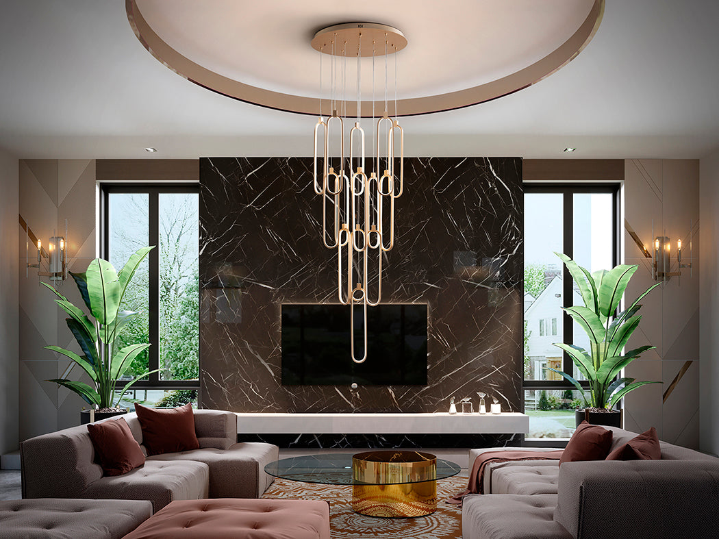 Radiant Rose Gold Colette Dimmable Lamp 14L
