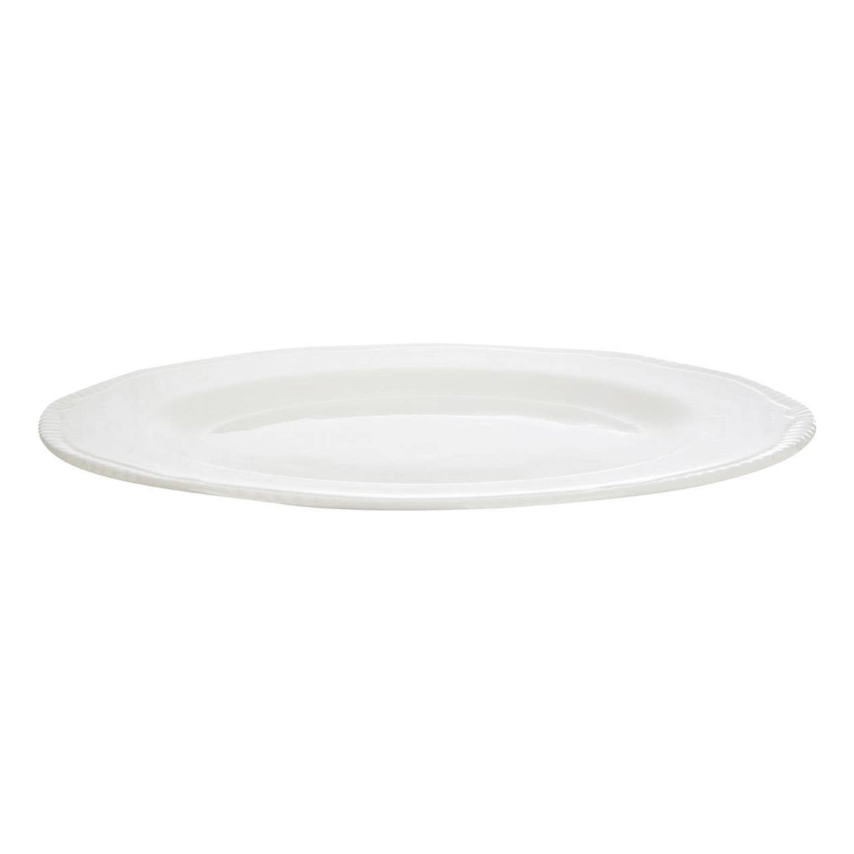 Large Embossed White Plate