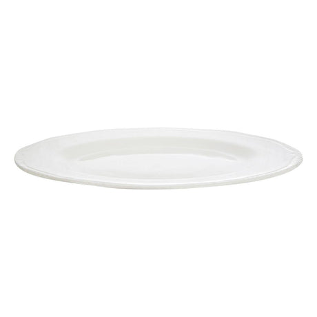Large Embossed White Plate