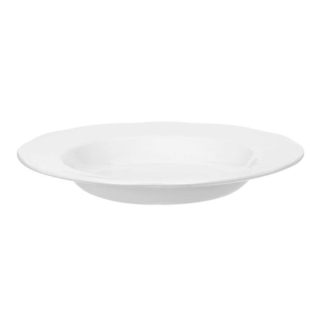 Embossed White Soup Bowl