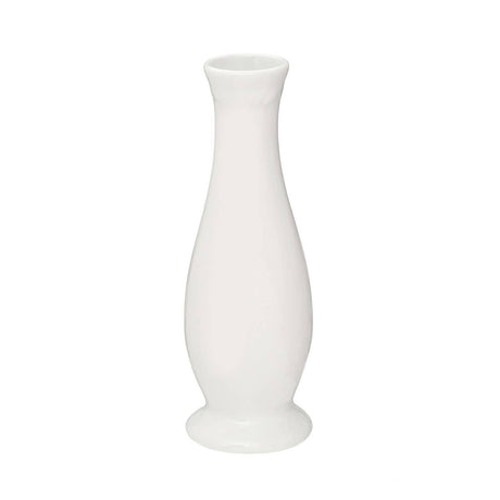 White Curved Vase
