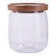 Tromso Round Glass Storage Jar with Acacia Lid 860 ml